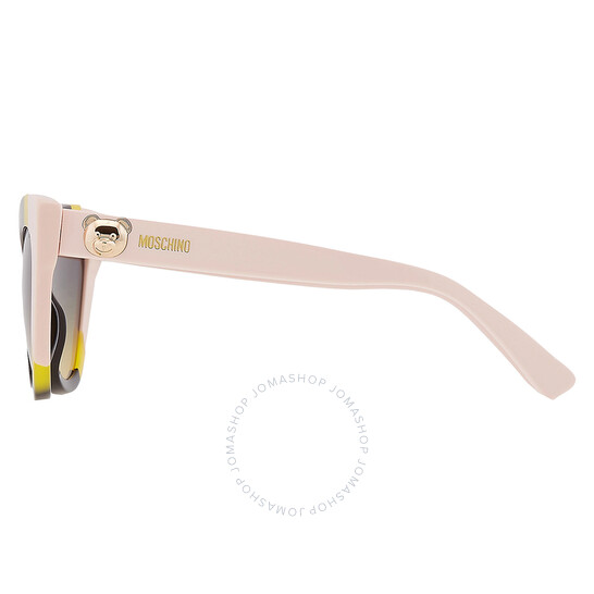 Moschino Grey Shaded Green Cat Eye Ladies Sunglasses MOS122