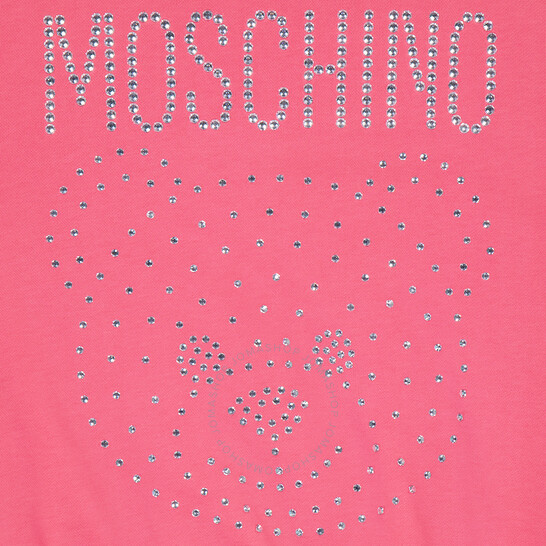 Moschino Ladies Fantasy Print Fucsia Crystal Teddy Bear