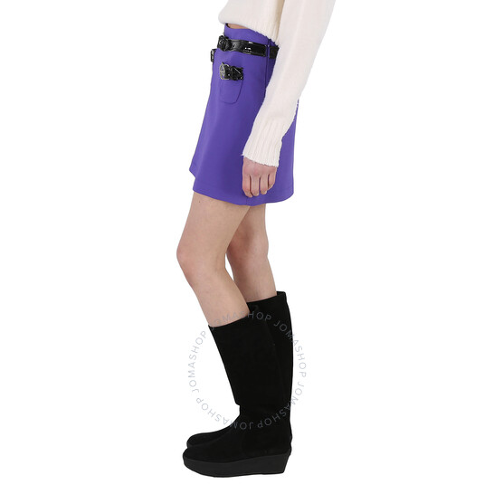 Moschino Ladies Purple Piped Mini Skirt, Brand Size 40 (US
