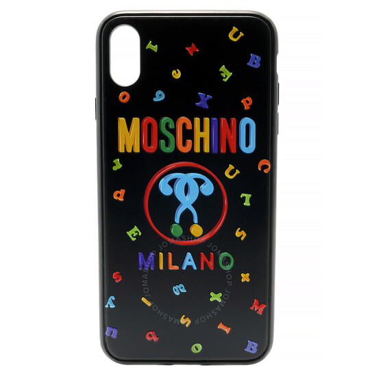正規品新品☆Moschino☆MILANOロゴ☆IphoneX/XSケース Moschino Letter Logo IPhone X Case A 7904 8301 2555
