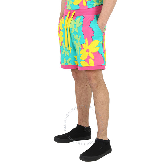 Moschino Men's All-Over Floral Printed Swim Shorts, Size