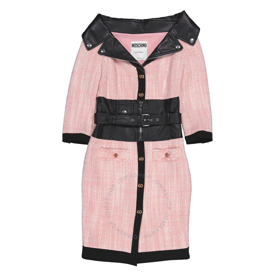 ワンピースその他 Moschino Mini dresses Moschino Pink Two-Tone Belted Minidress, Brand Size 40 (US