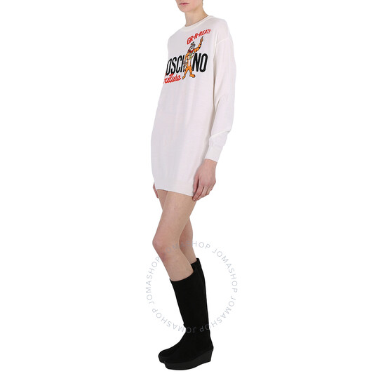 Moschino x Kellogg's Tony the Tiger Graphic Sweater Dress