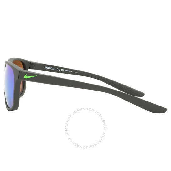 サングラス Nike Endure M Green Mirror Sunglasses CW4650 355 Nike Green Mirror Rectangular Unisex Sunglasses NIKE ENDURE