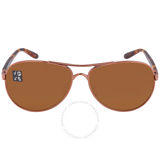 Oakley Feedback Brown Gradient Polarized Pilot Ladies