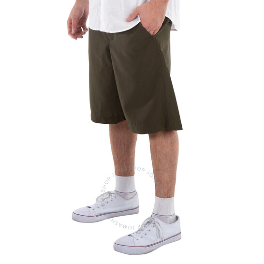 Oamc Men's Forest Wide-Leg Bermuda Vapor Shorts, Size Small