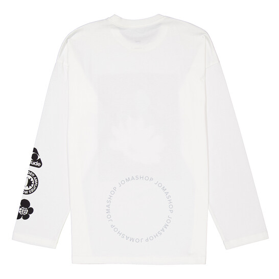 ★OAMC★ Moon T-shirt Off White 23E28OAY05COT00727101 Oamc Men's Off White Graphic-Print Long-Sleeved T-Shirt