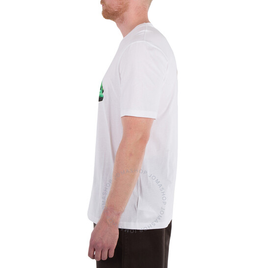 Oamc Men's White Amphibian Short-Sleeved T-Shirt, Size Small