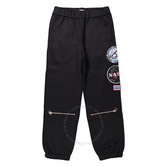 Oamc X Nasa Men's Black Multi-Patch Track Pants, Size Small