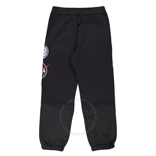 Oamc X Nasa Men's Black Multi-Patch Track Pants, Size Small