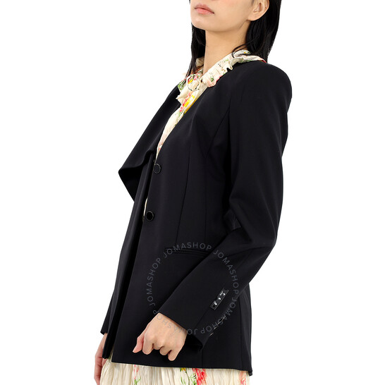 Off-White Ladies Black Formal Bandana Jacket, Brand Size 42