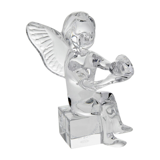 B Baccarat バカラ 天使 ANGEL PRESENTING HEART Baccarat Open Box - Baccarat Cherub Holding Heart 2100883