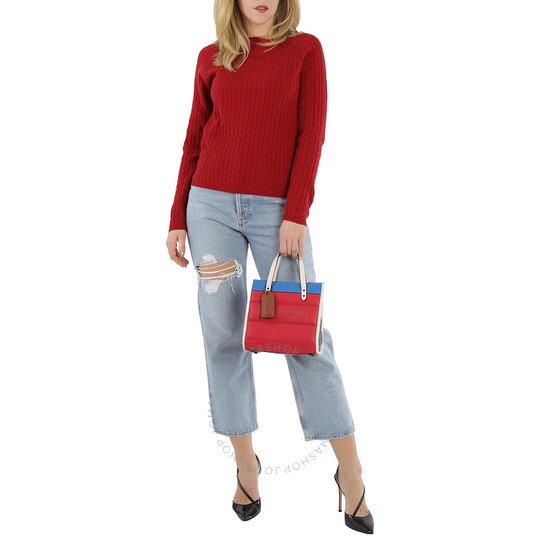 Coach Open Box - Coach Ladies Field Tote 22 With Colorblock