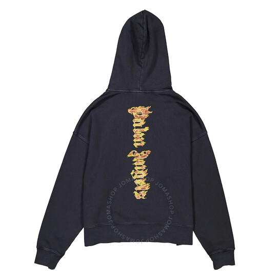 パーカー・フーディ Palm Angels Burning Palm' Cream Cotton Sweatshirt Palm Angels Burning Palm Cotton Hoodie | Black | FARFETCH