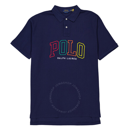 Polo Ralph Lauren Navy 20/1 Big Fit Logo Mesh Polo Shirt