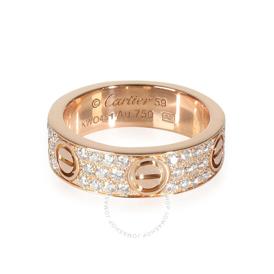 Cartier Pre-Owned Cartier Love Ring, Diamond Paved (Rose