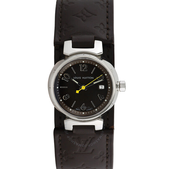 ルイヴィトン　TAMBOUR QUARTZ Louis Vuitton 41.5mm Stainless Steel and Lilac Swiss Quartz
