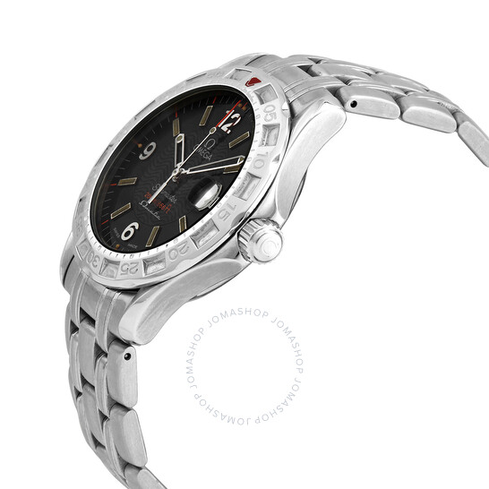 Omega Pre-owned Omega Seamaster Quartz Black Dial Men's