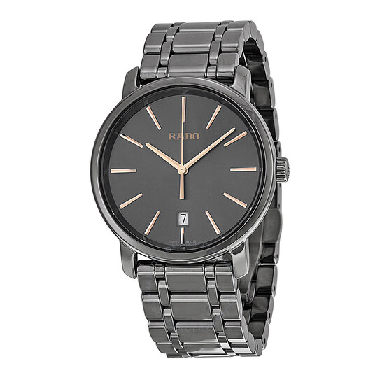 Rado Diamaster XL Dark Grey Dial Plasma Ceramic Men's Watch