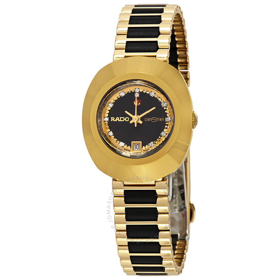 Rado Original Automatic Black Simili Stone Dial Ladies Watch