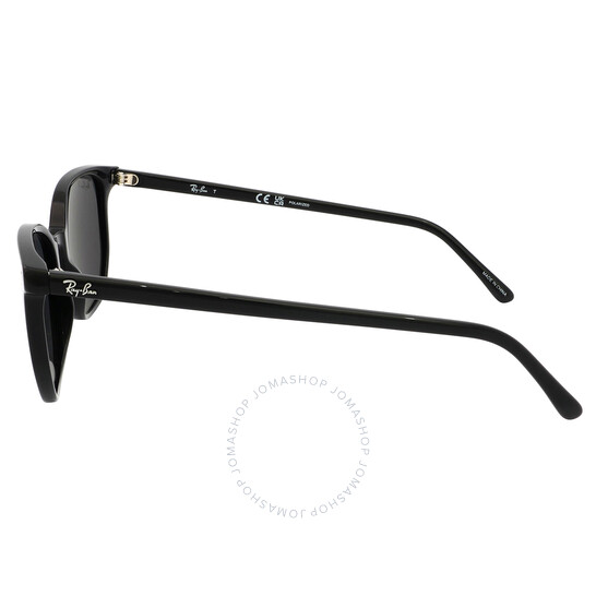 Ray-Ban Elliot Polarized Black Square Unisex Sunglasses