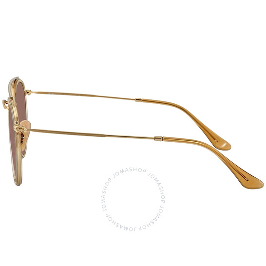 RayBan Round Double Bridge Brown Gradient Sunglasses RB3647N91244351 - 546x546 Image #3