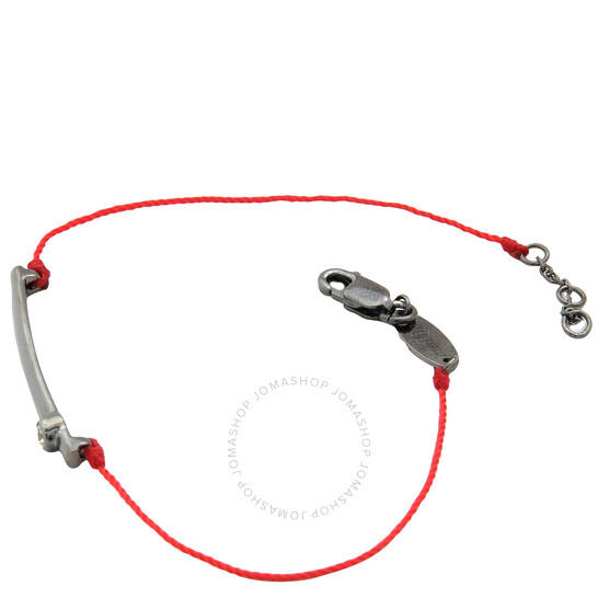 Redline Tube 0.05ct Round Diamond String Bracelet, Size 17.5