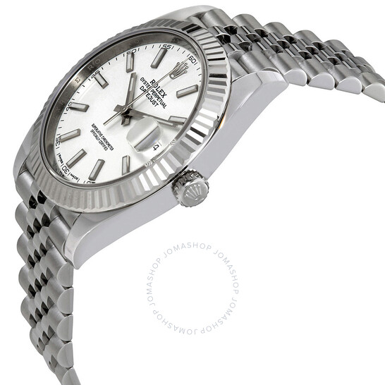 Rolex Datejust 41 White Dial Automatic Men's Watch 126334WSJ