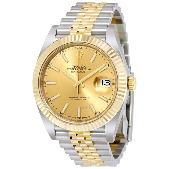Rolex Datejust Champagne Dial Steel and 18K Yellow Gold