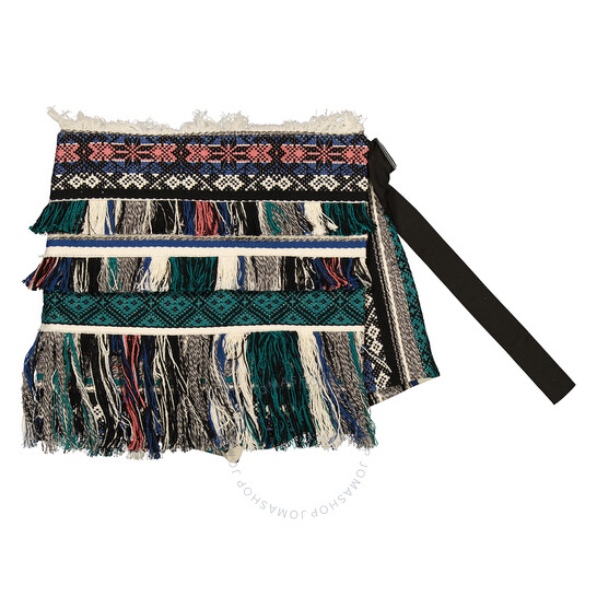 Sacai Ladies Multicolor Rug Jacquard Shorts, Brand Size 1