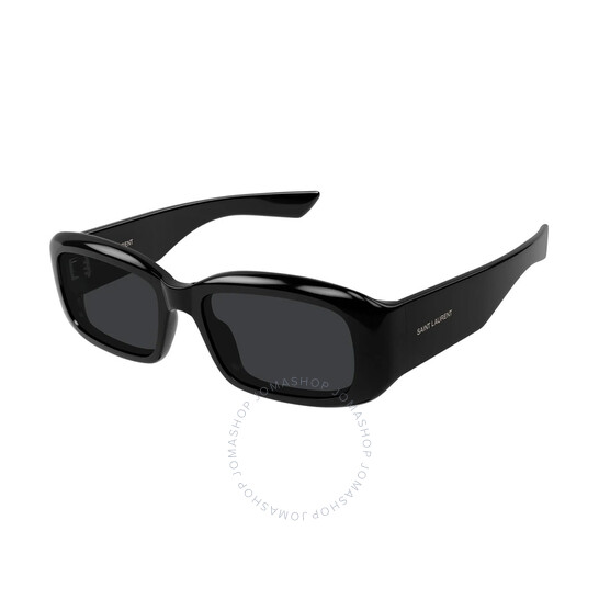 Saint Laurent Black Rectangular Unisex Sunglasses SL 809 001