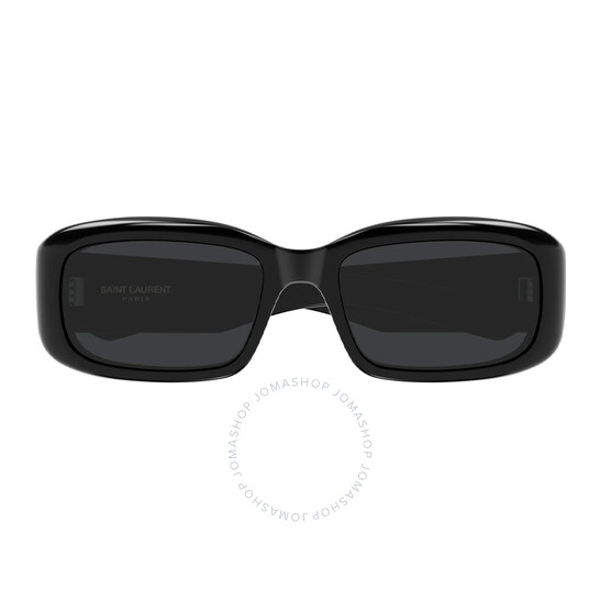 ◆Saint Laurent◆ SL802 001 55 888290916946 Saint Laurent Black Rectangular Unisex Sunglasses SL 809 001