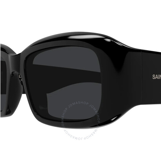 ◆Saint Laurent◆ SL802 001 55 888290916946 Saint Laurent Black Rectangular Unisex Sunglasses SL 809 001