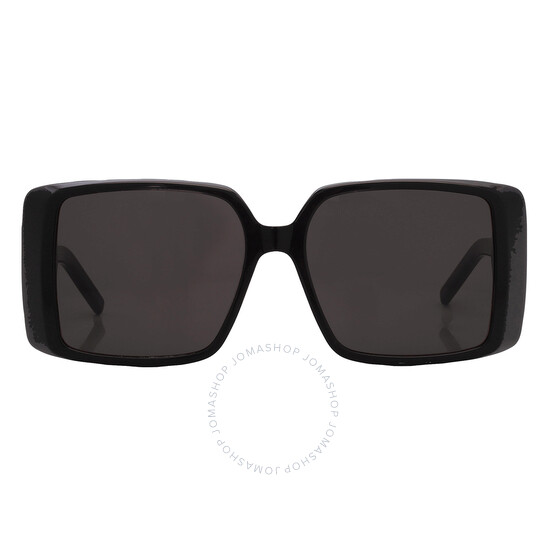Saint Laurent Black Square Ladies Sunglasses SL 451 001 56