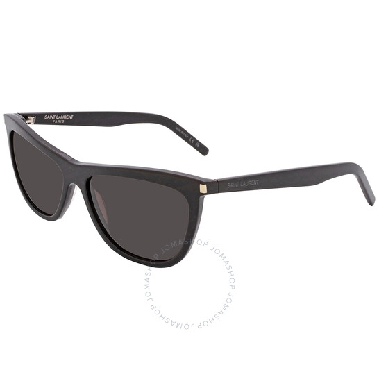 Saint Laurent Dark Grey Cat Eye Ladies Sunglasses SL 515 001