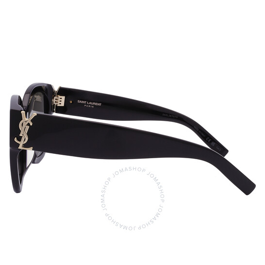 Saint Laurent Grey Butterfly Ladies Sunglasses SL M95/F 001