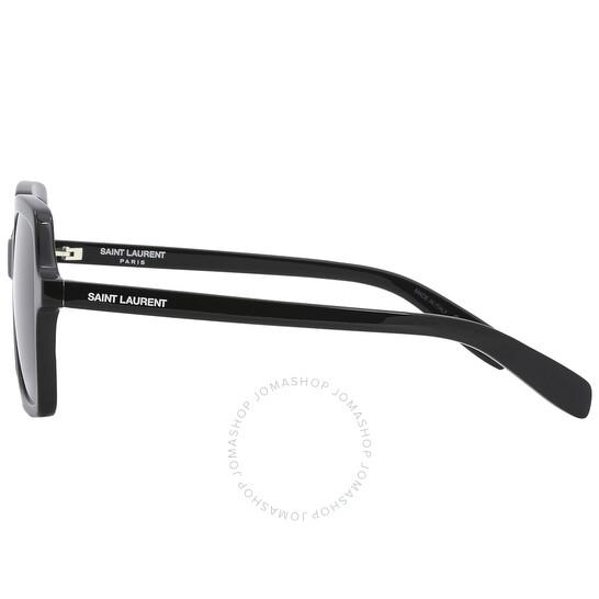 Saint Laurent Grey Gradient Square Ladies Sunglasses SL 174