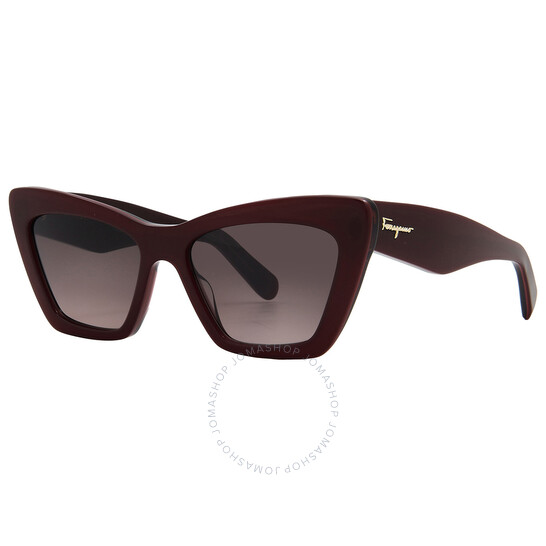 Ferragamo Salvatore Ferragamo Brown Gradient Cat Eye Ladies