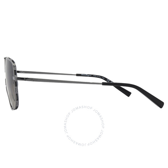 Ferragamo Salvatore Ferragamo Dark Grey Navigator Men's