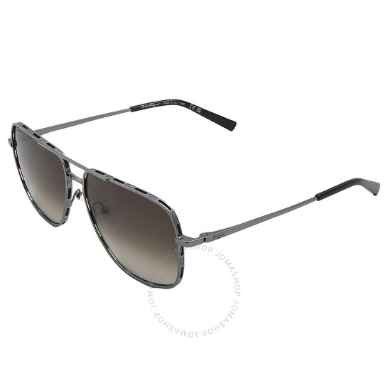 Ferragamo Salvatore Ferragamo Dark Grey Navigator Men's