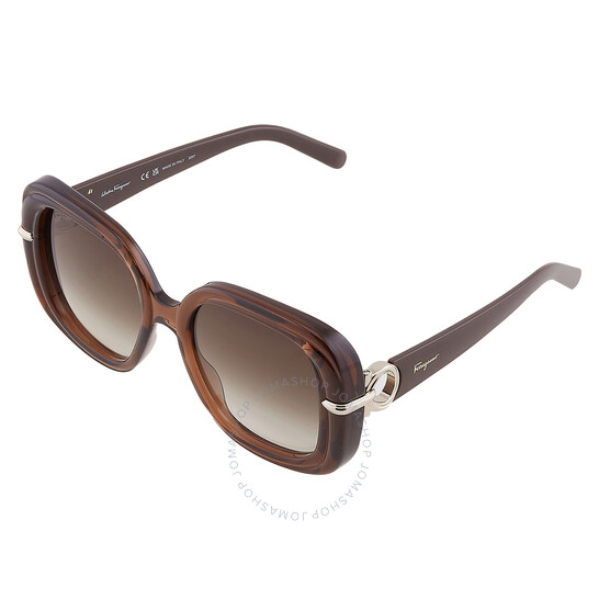 Ferragamo Salvatore Ferragamo Grey Gradient Square Ladies