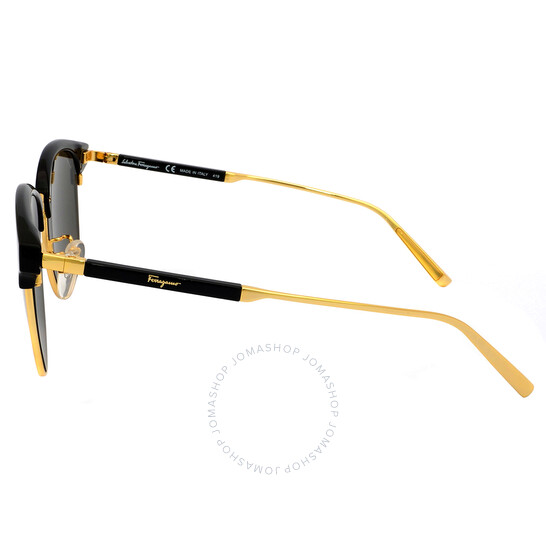 Ferragamo Salvatore Ferragamo Grey Oval Sunglasses SF923SK