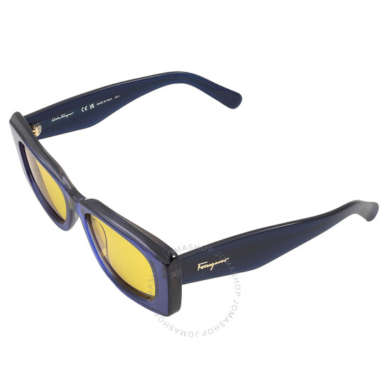 Ferragamo Salvatore Ferragamo Yellow Rectangular Ladies
