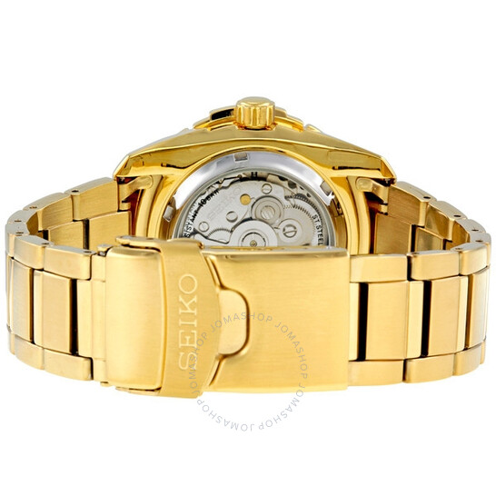 Seiko 5 Automatic White Dial Gold-tone Men's Watch SNZJ12