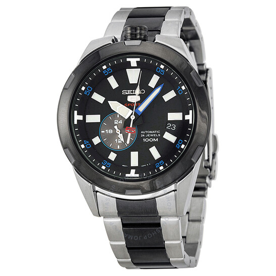 Seiko 5 Sports Spacewalk 50th Anniversary Black Dial Two
