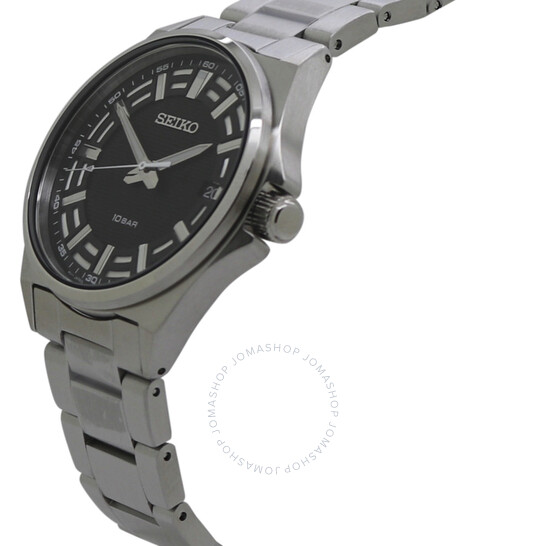 Seiko Classic Quartz Black Dial Men's Watch SUR505P1