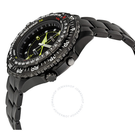SEIKO KINETIC 腕時計 ブラック Seiko Kinetic Black Dial Black Nylon Men's Watch SKA727P1