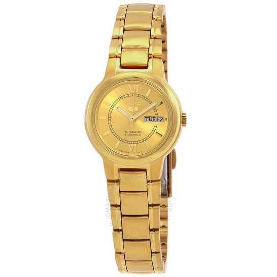 Seiko utomatic Gold Dial Ladies Watch SYME58K1 - Watches