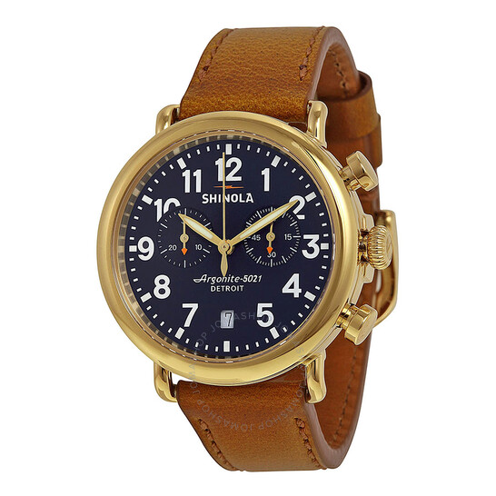Shinola The Runwell Chrono Midnight Blue Dial Sunflower