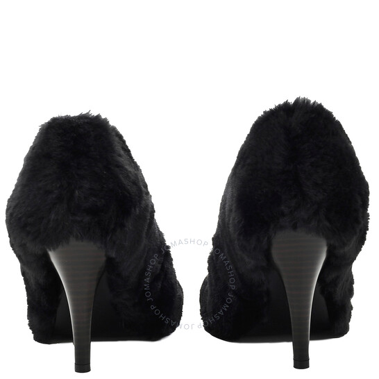 Stella McCartney Black Ryder Shaggy Stiletto Pumps, Brand